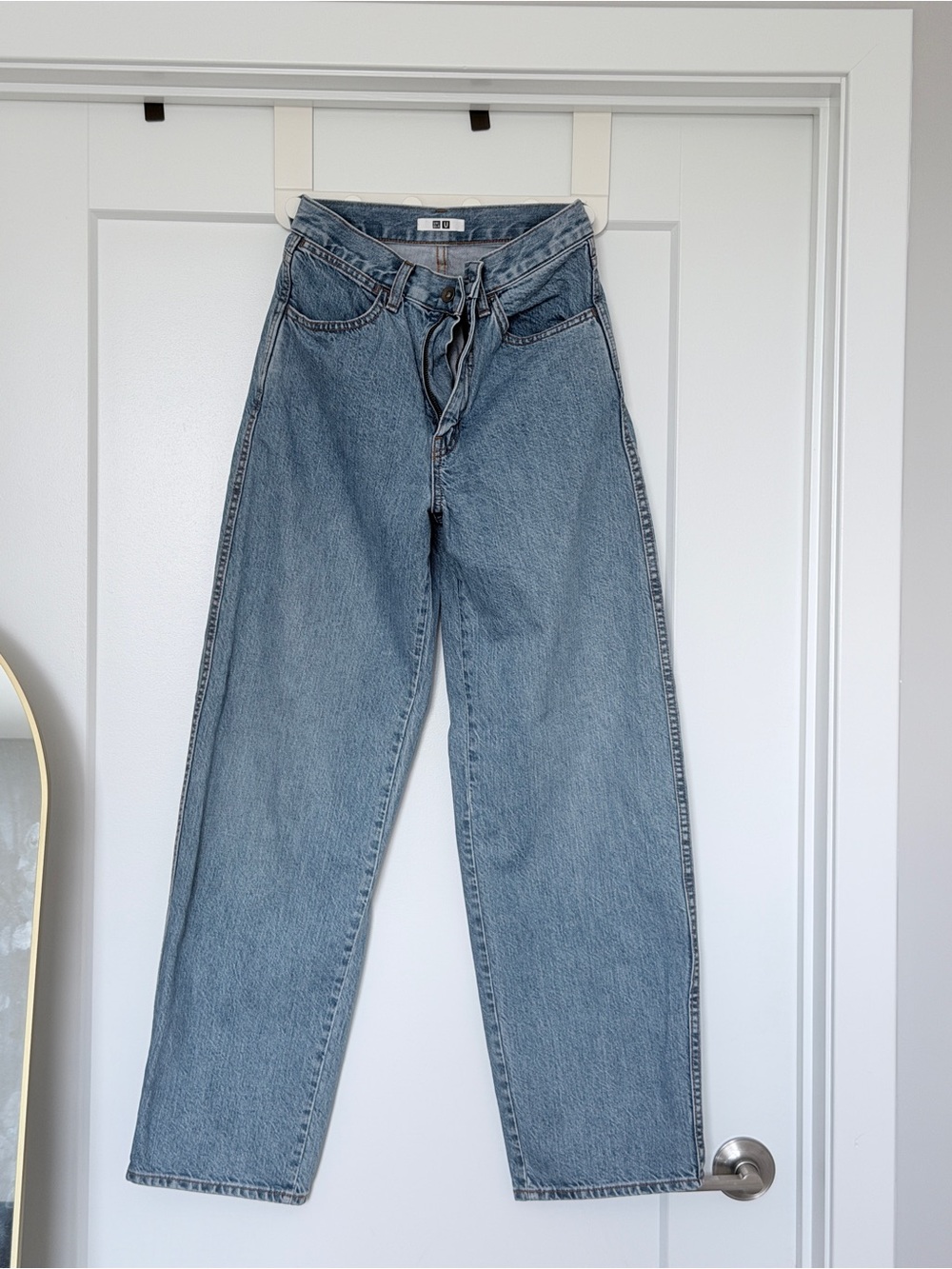 Uniqlo  U Light Wash Straight Leg Jeans - only worn once-Available util 9/4